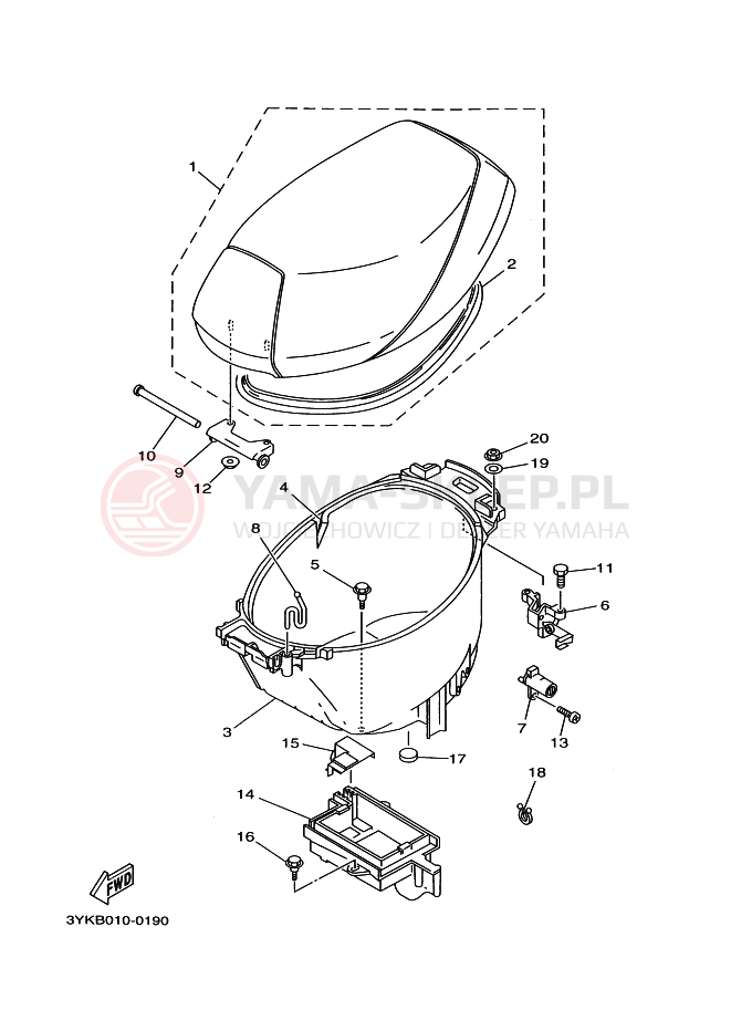 Schemat "siedzenie" do Yamaha YG50Z JOG Z