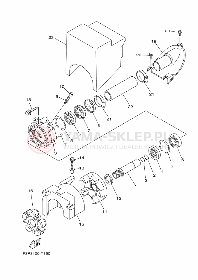 Schemat "JET UNIT" do Yamaha GP1800R SVHO