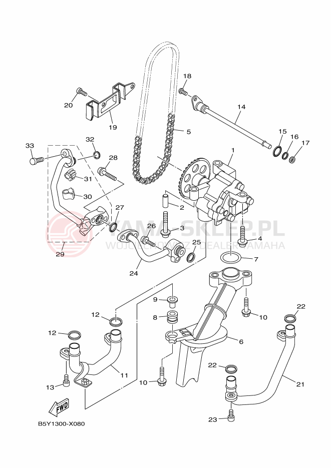 Schemat "Pompa olejowa" do Yamaha MT-10