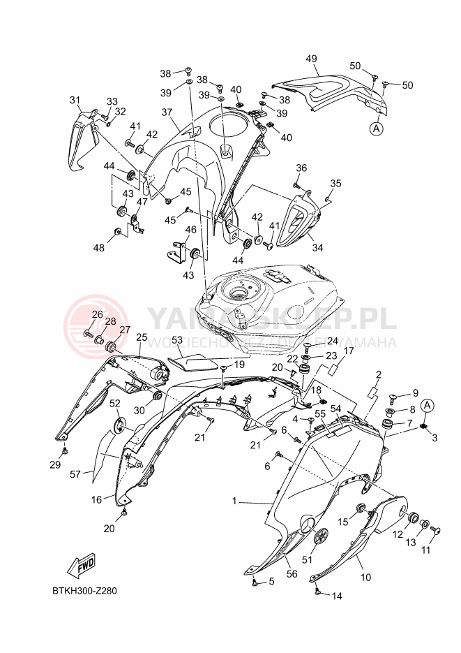 Schemat "ZBIORNIK PALIWA 2" do Yamaha MT-07 35KW
