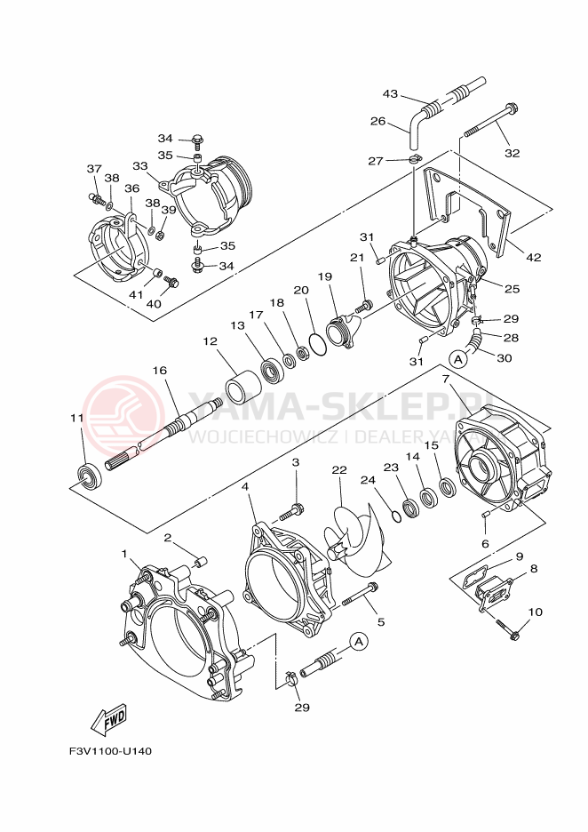 Schemat "JET UNIT" do Yamaha FX CRUISER HO
