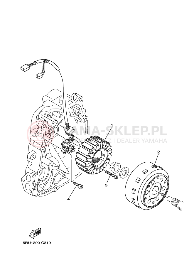 Schemat "alternator" do Yamaha YP400ABS