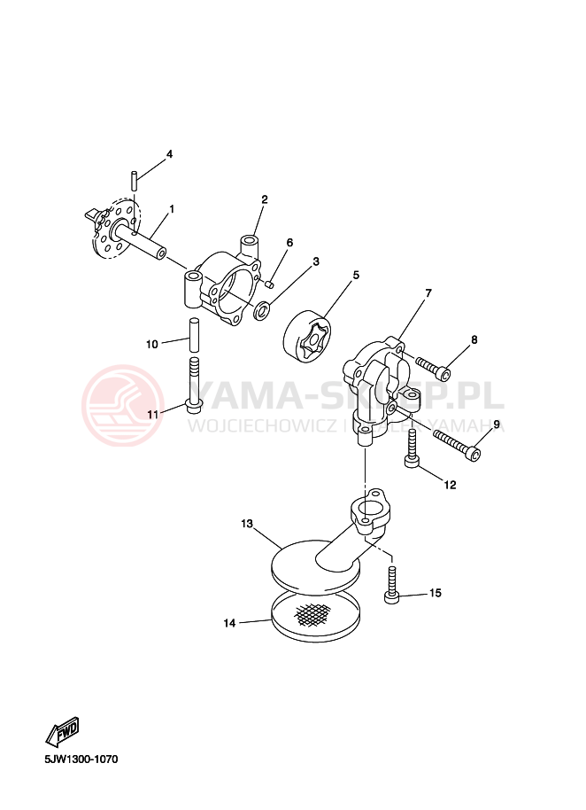 Schemat "Pompa olejowa" do Yamaha FJR1300A