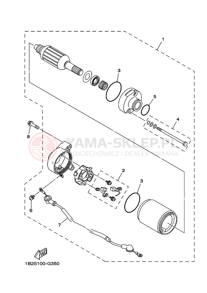 Schemat "rozrusznik" do Yamaha TT-R125LWE