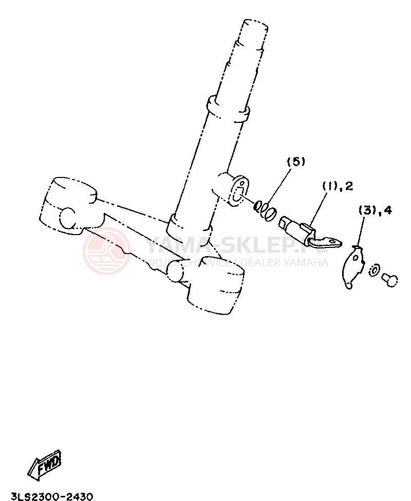 Schemat "Elementy nadwozia" do Yamaha XV250 VIRAGO