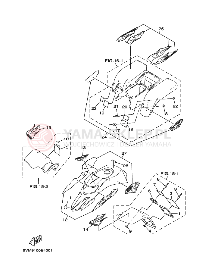 Schemat "naklejki" do Yamaha BLASTER SPECIAL EDITION