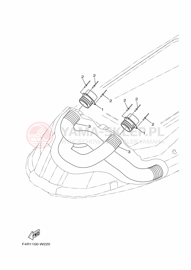Schemat "odpowietrzenie" do Yamaha SJ1050