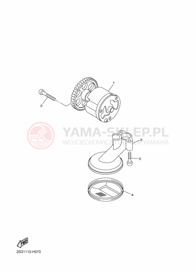 Schemat "Pompa olejowa" do Yamaha VMAX17