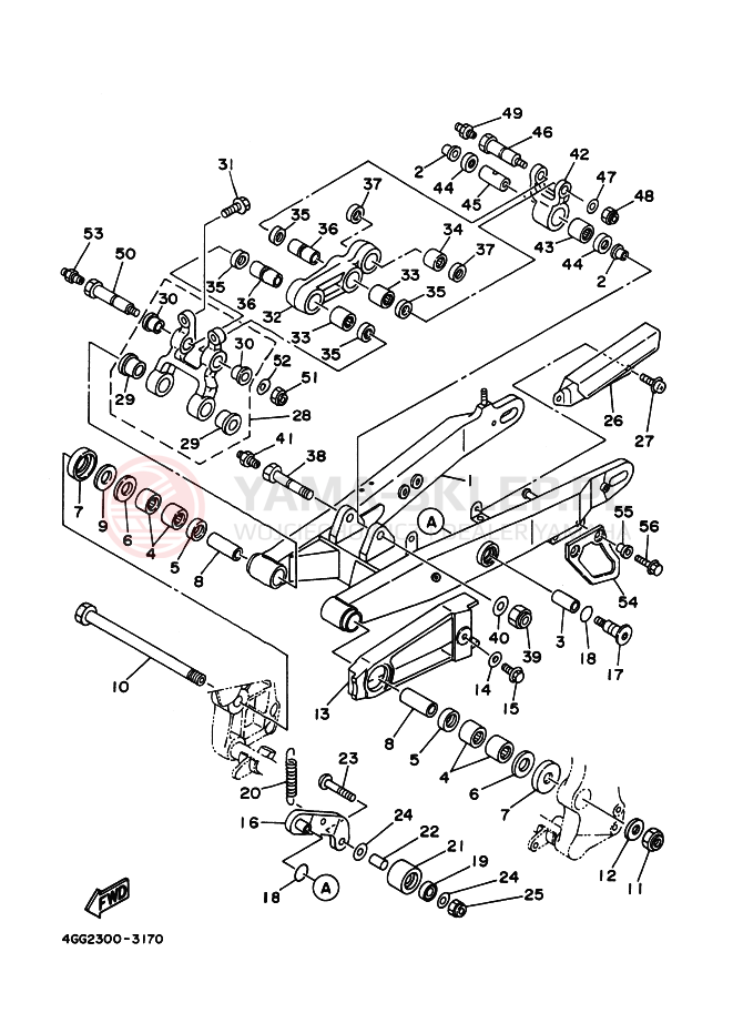 Schemat "wahacz" do Yamaha TY250Z
