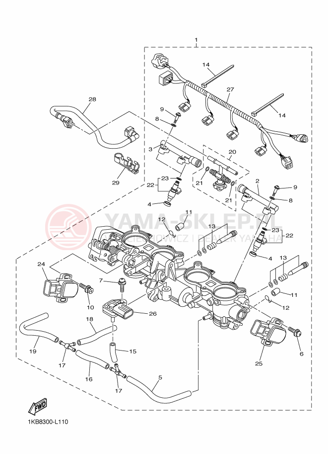 Schemat "WSTĘP 2" do Yamaha YZF-R1