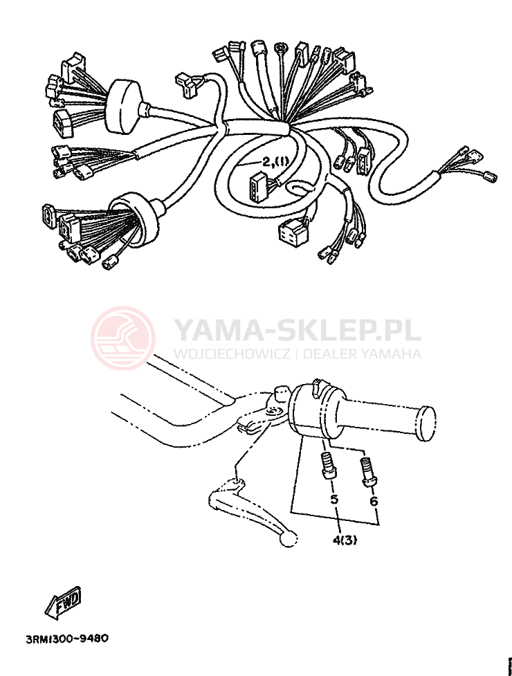 Schemat "alternator" do Yamaha DT125R