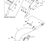 Zacisk hamulcowy tylny do YZ125 (niebieski)