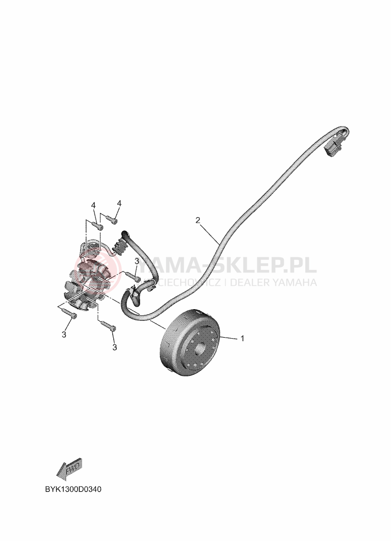 Schemat "alternator" do Yamaha TRICITY 300