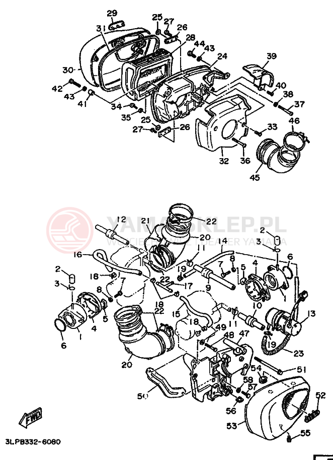 Schemat "WSTĘP 1" do Yamaha XV1100 VIRAGO