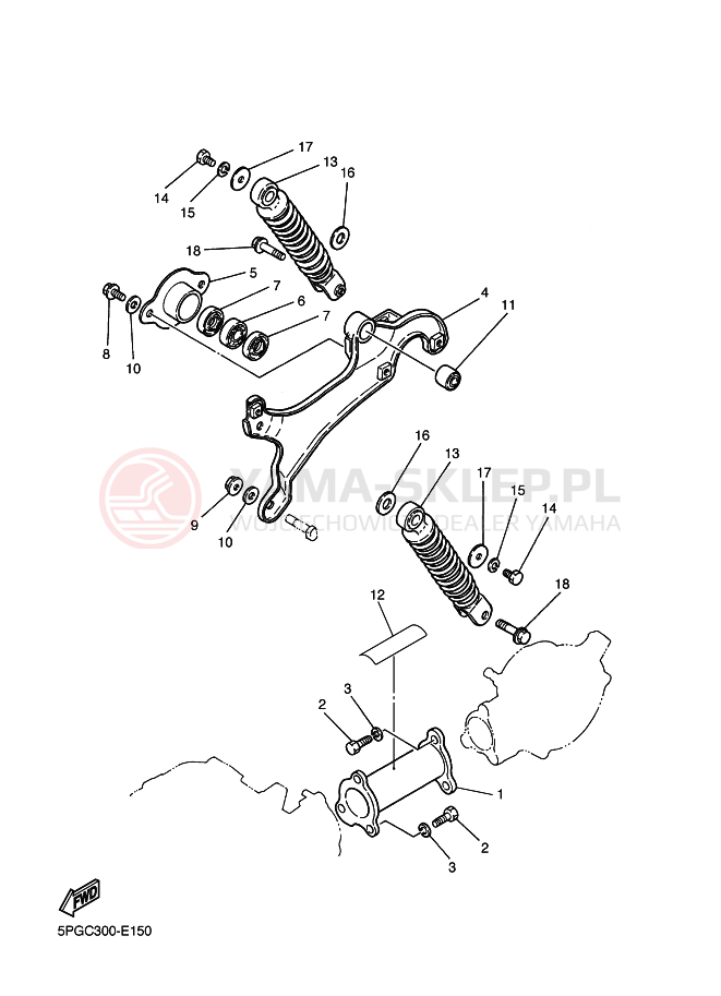 Schemat "wahacz" do Yamaha PW50
