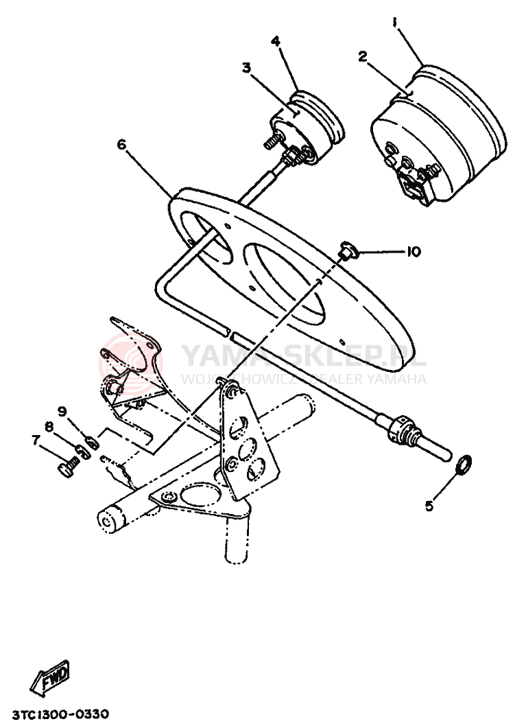 Schemat "licznik" do Yamaha TZ250