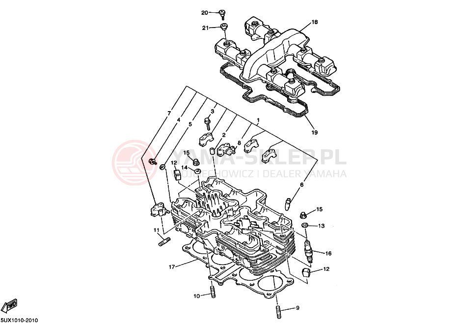 Schemat "głowica" do Yamaha XJR1300
