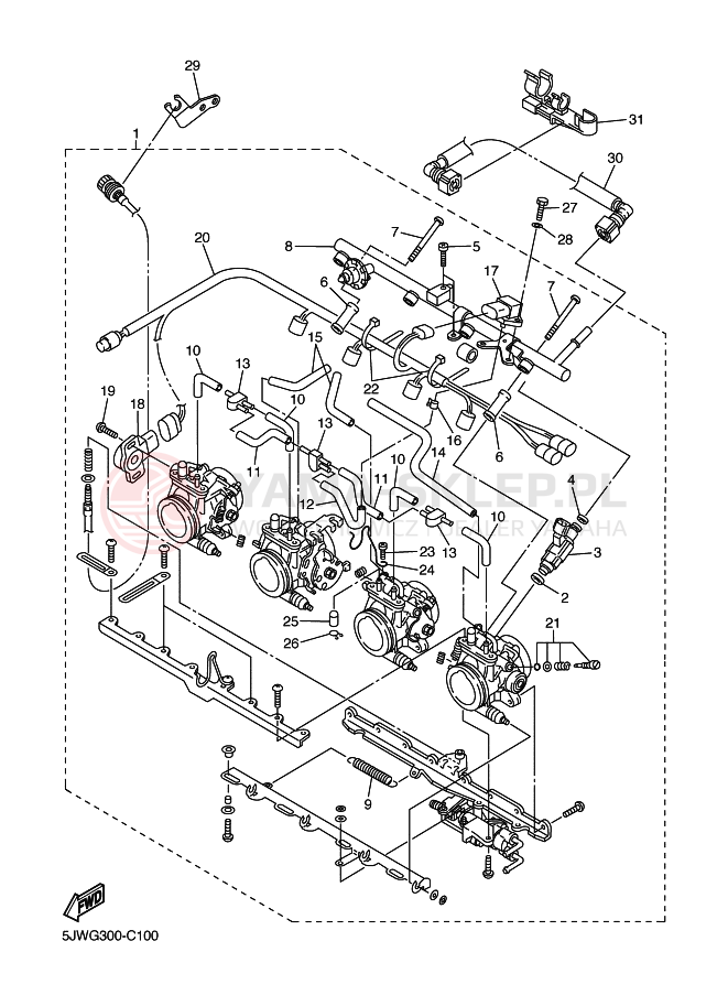Schemat "WSTĘP 2" do Yamaha FJR1300