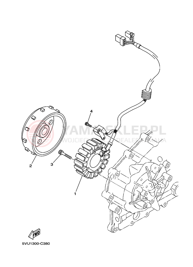 Schemat "alternator" do Yamaha TMAX
