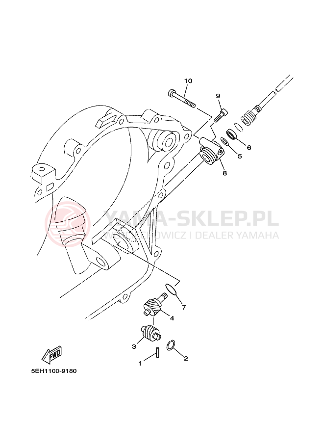 Schemat "licznik" do Yamaha YFM400FWBL