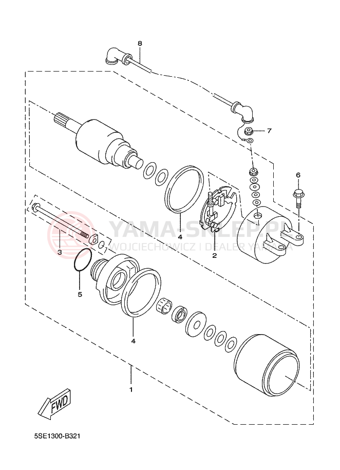 Schemat "rozrusznik" do Yamaha XCITY