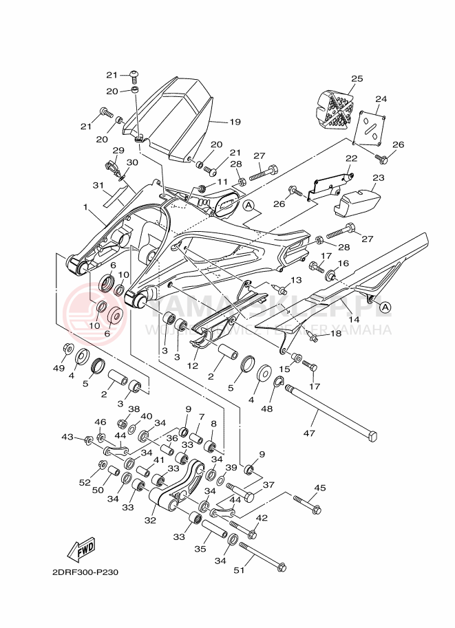 Schemat "wahacz" do Yamaha MT-09 ABS