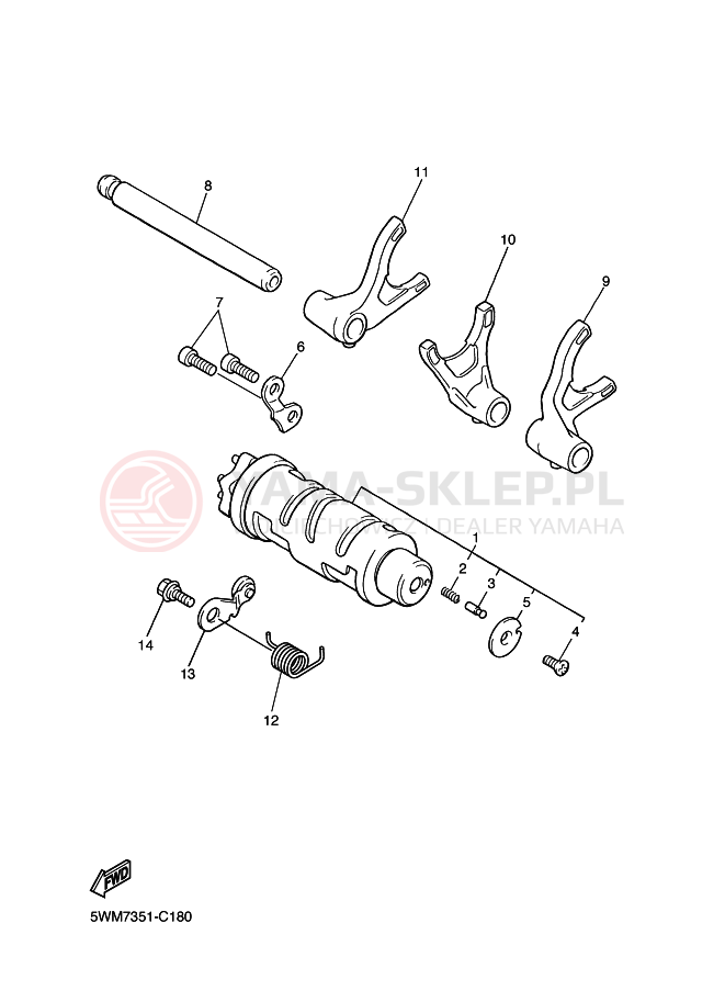 Schemat "Wodziki, automat" do Yamaha XJR1300