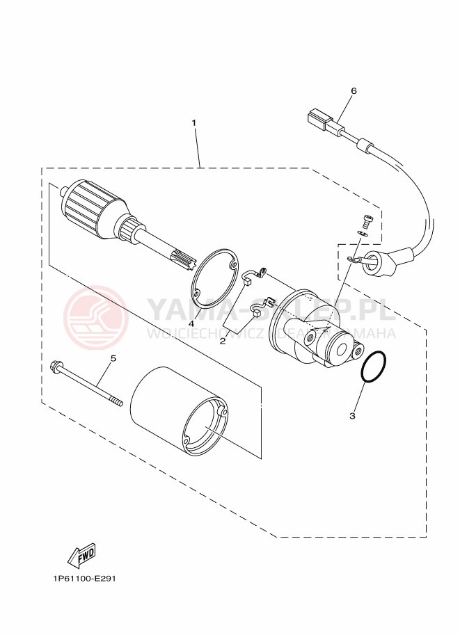 Schemat "rozrusznik" do Yamaha TT-R50E