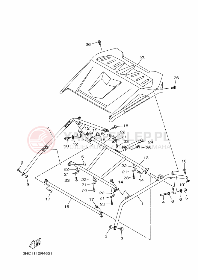 Schemat "GUARD" do Yamaha YXZ1000R SE
