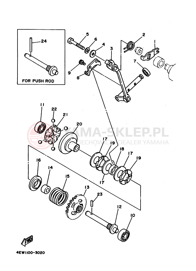 Schemat "REGULATOR" do Yamaha YZ250