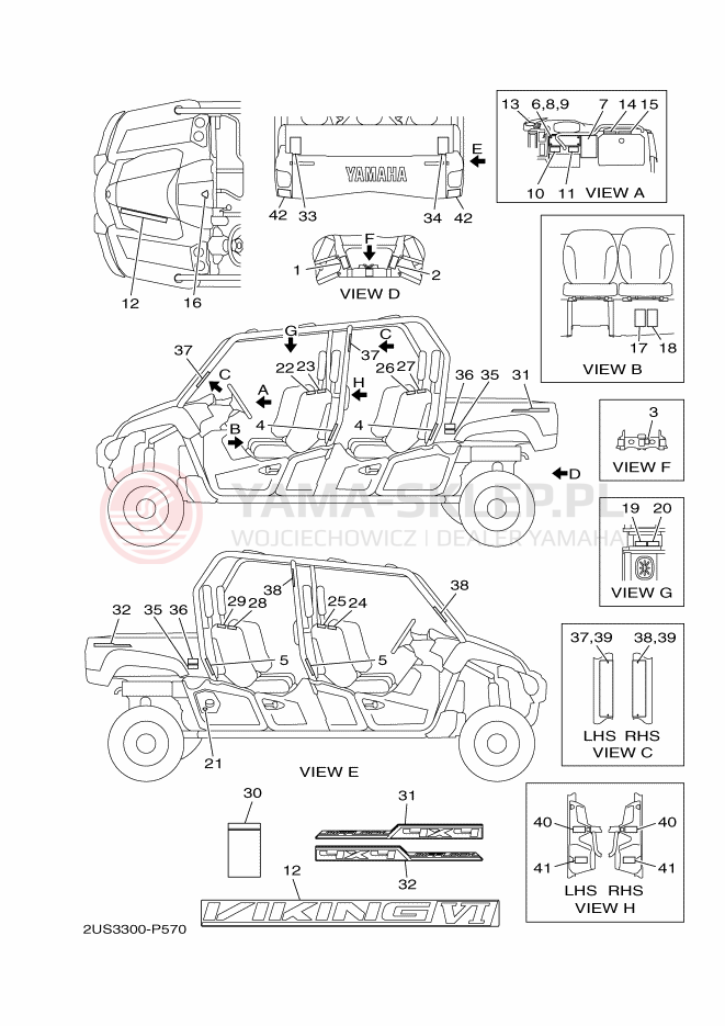 Schemat "naklejki" do Yamaha VIKING VI