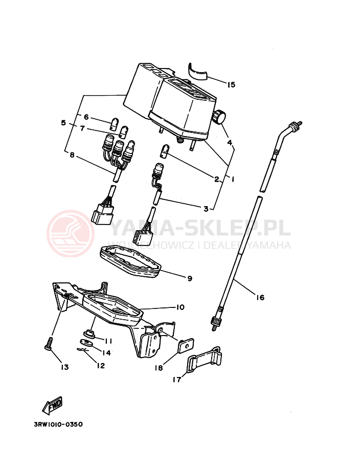 Schemat "licznik" do Yamaha XT225WE