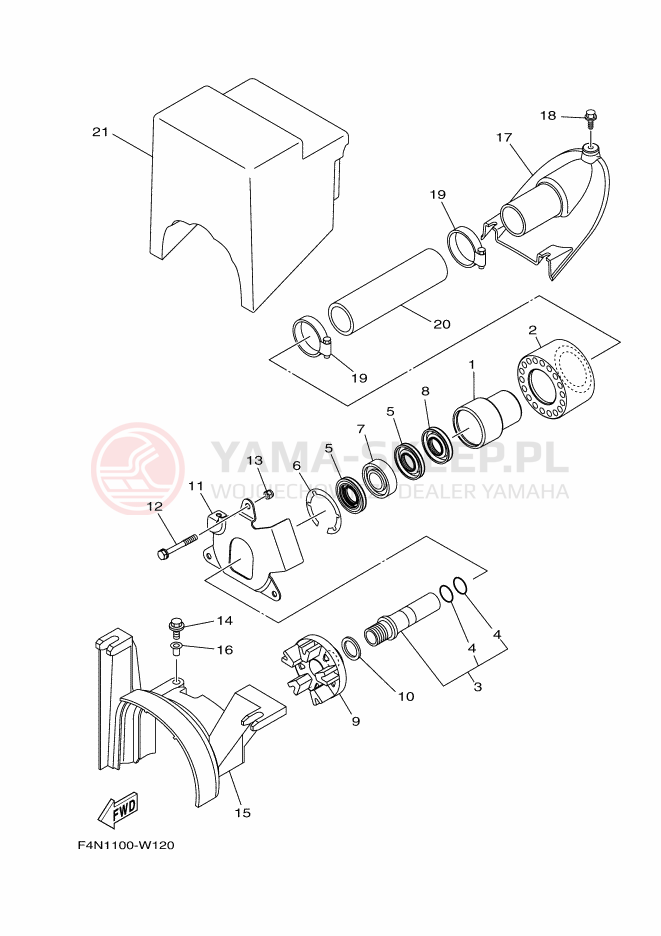 Schemat "JET UNIT" do Yamaha VX1050B-X