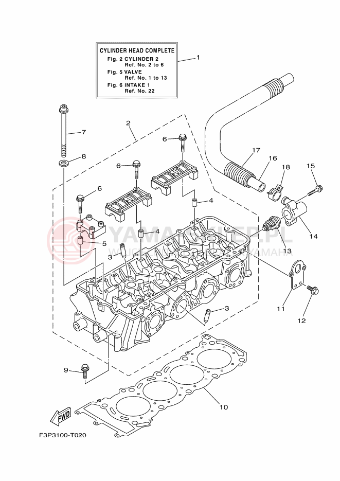 Schemat "cylinder" do Yamaha GP1800