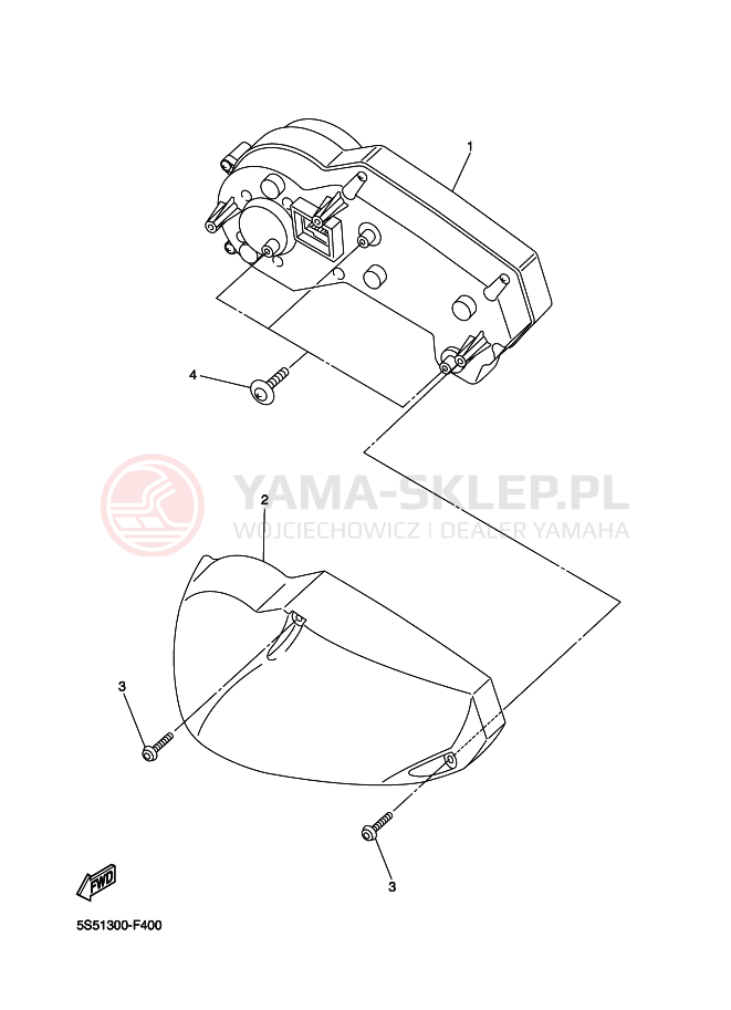 Schemat "licznik" do Yamaha FZ6