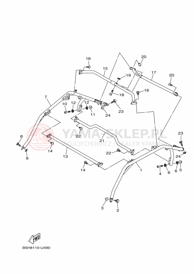 Schemat "GUARD" do Yamaha YXZ1000R