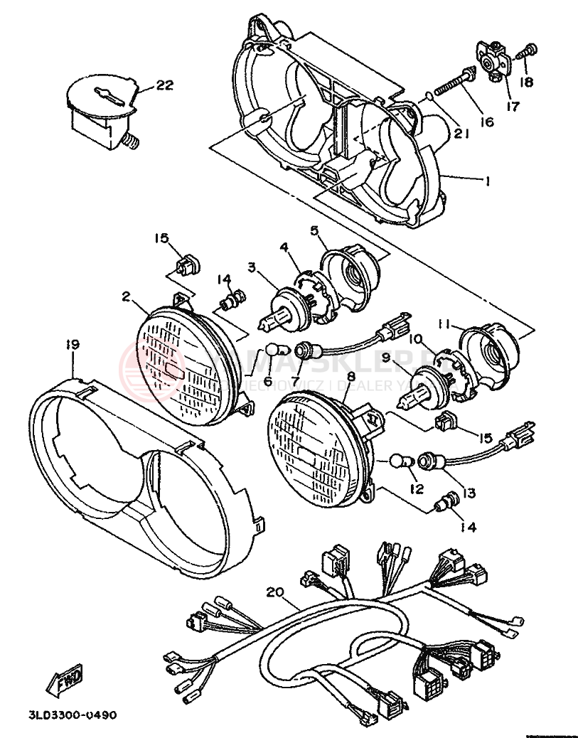 Schemat "alternator" do Yamaha XTZ750 SUPERTENERE