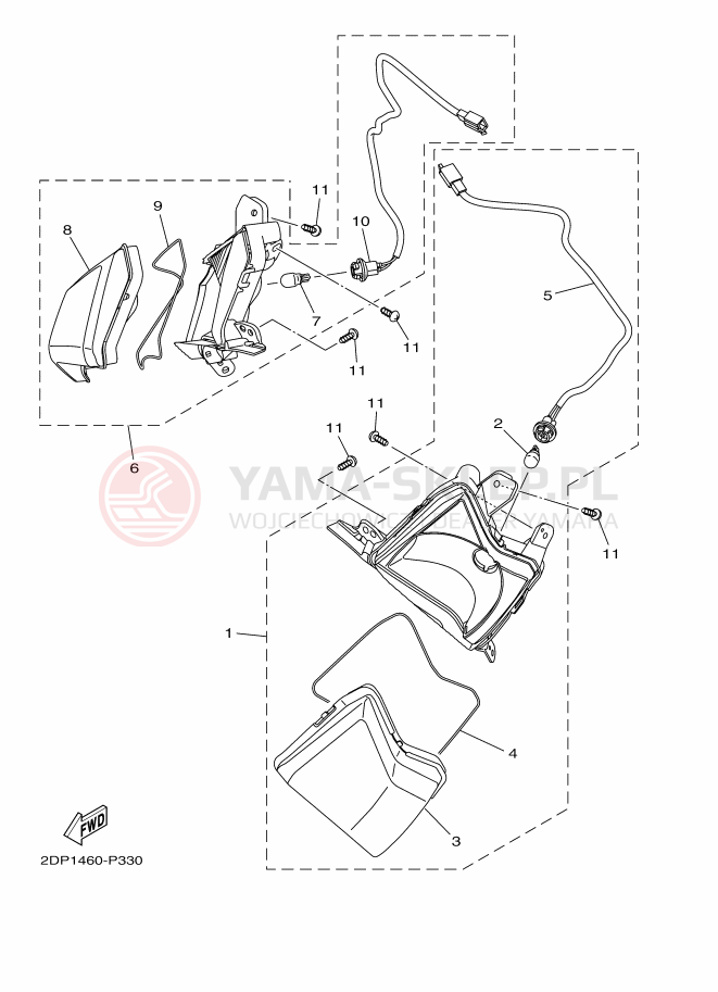 Schemat "FLASHER LIGHT 1" do Yamaha NMAX 150