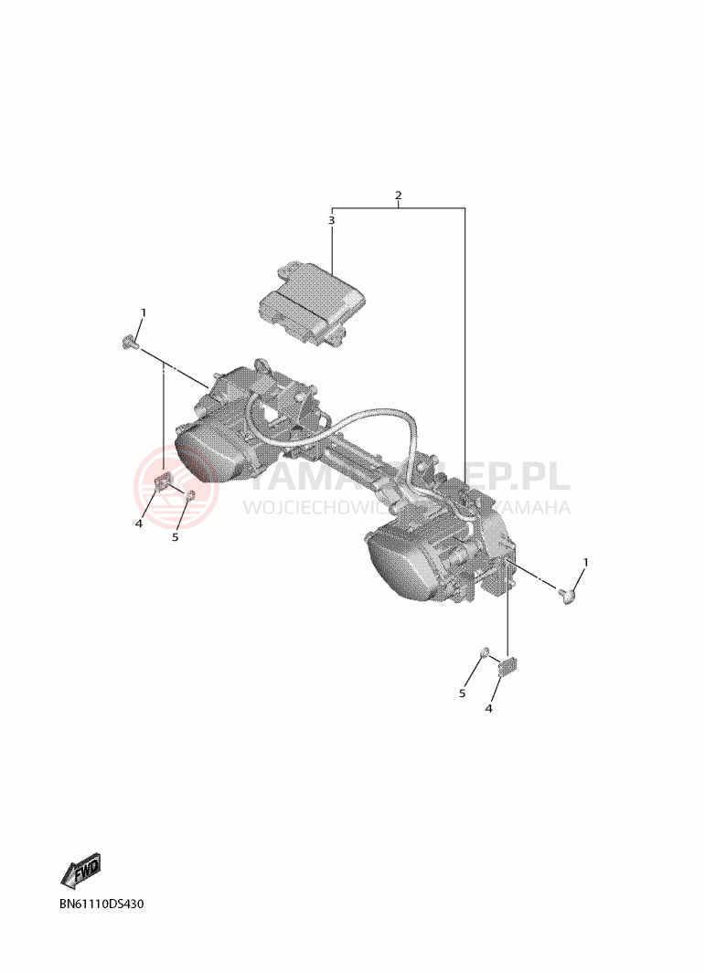 Schemat "Lampa przód" do Yamaha YZF-R6