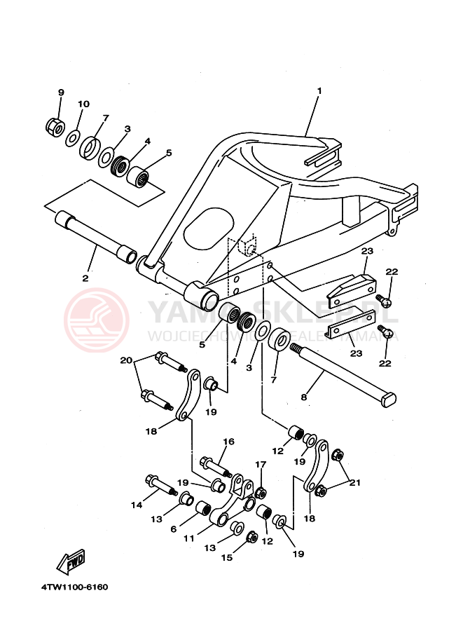 Schemat "wahacz" do Yamaha TZ250