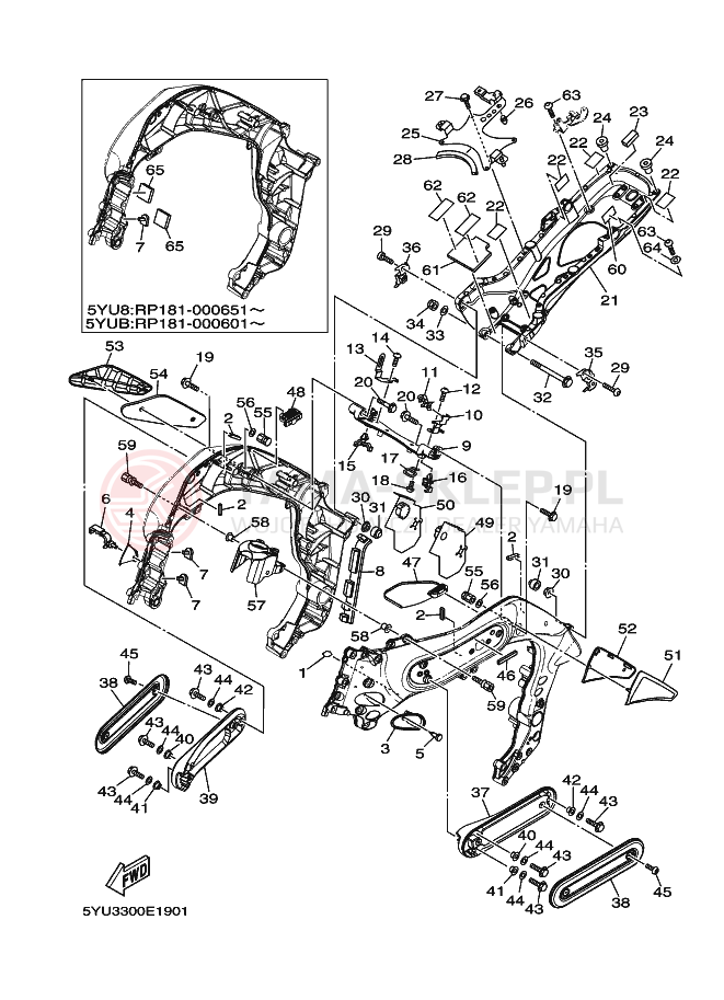 Schemat "RAMKA 2" do Yamaha MT01