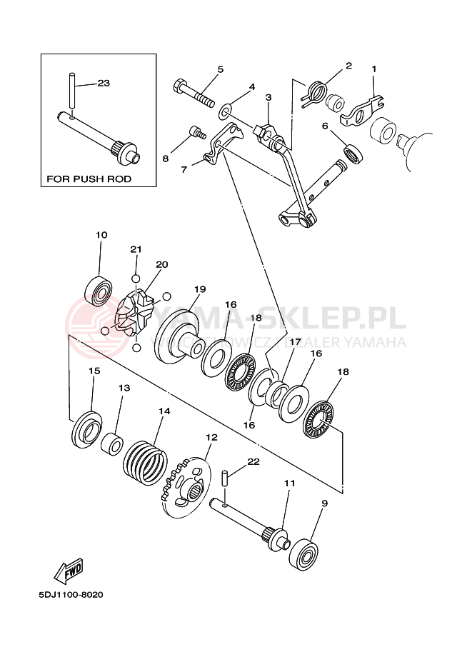 Schemat "REGULATOR" do Yamaha WR250Z