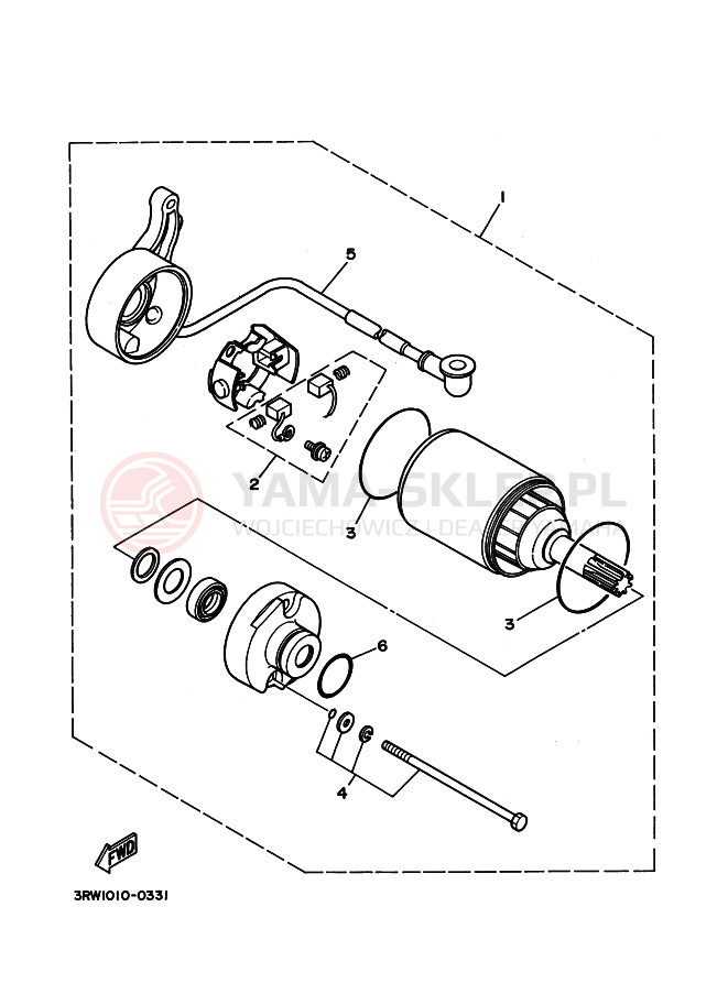 Schemat "rozrusznik" do Yamaha XT225WE