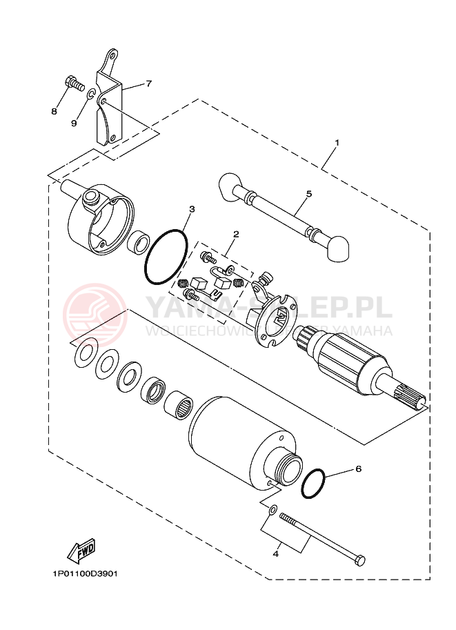 Schemat "rozrusznik" do Yamaha BEAR TRACKER