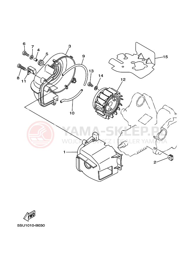 Schemat "owiewka" do Yamaha YL50