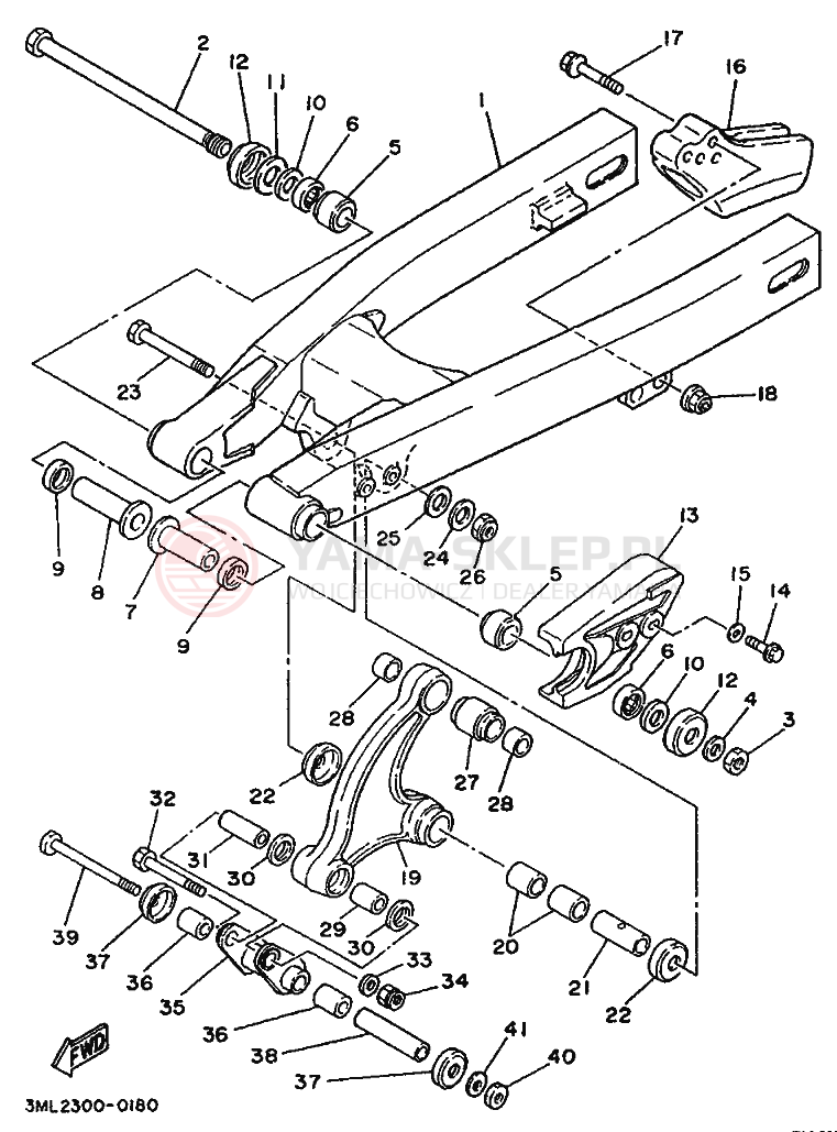 Schemat "wahacz" do Yamaha YZ80