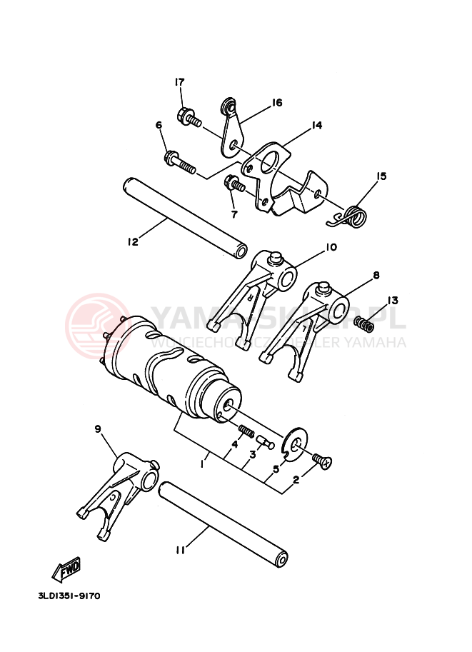 Schemat "Wodziki, automat" do Yamaha XTZ750 SUPERTENERE