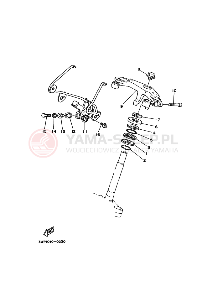Schemat "Półki zawieszenia" do Yamaha SRX250