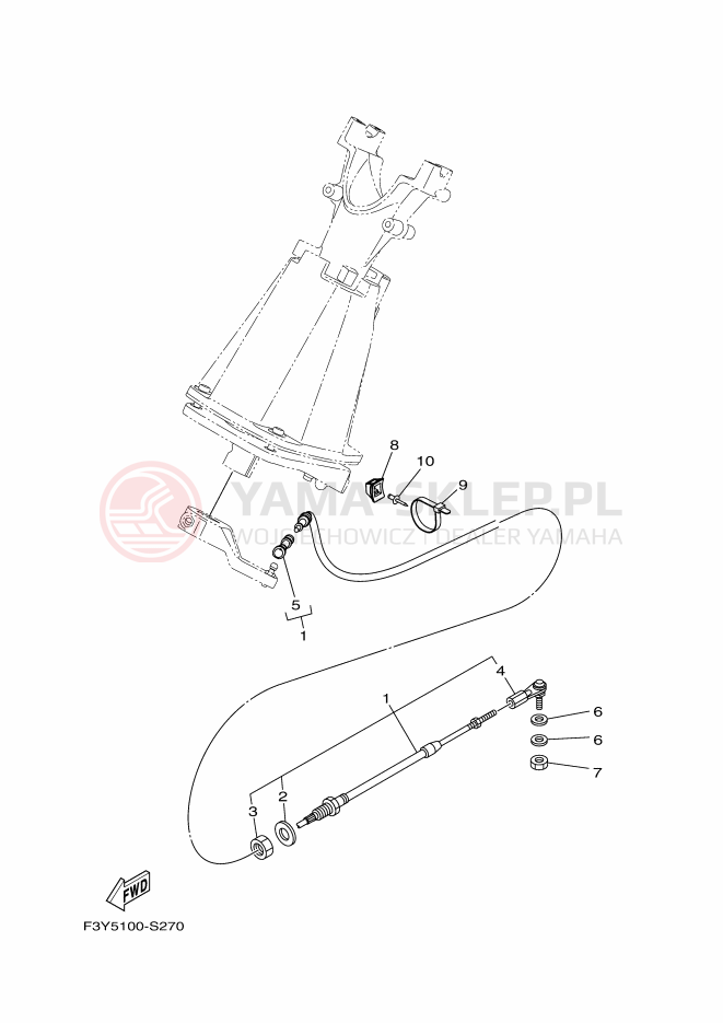 Schemat "Układ chlodzenia" do Yamaha EX