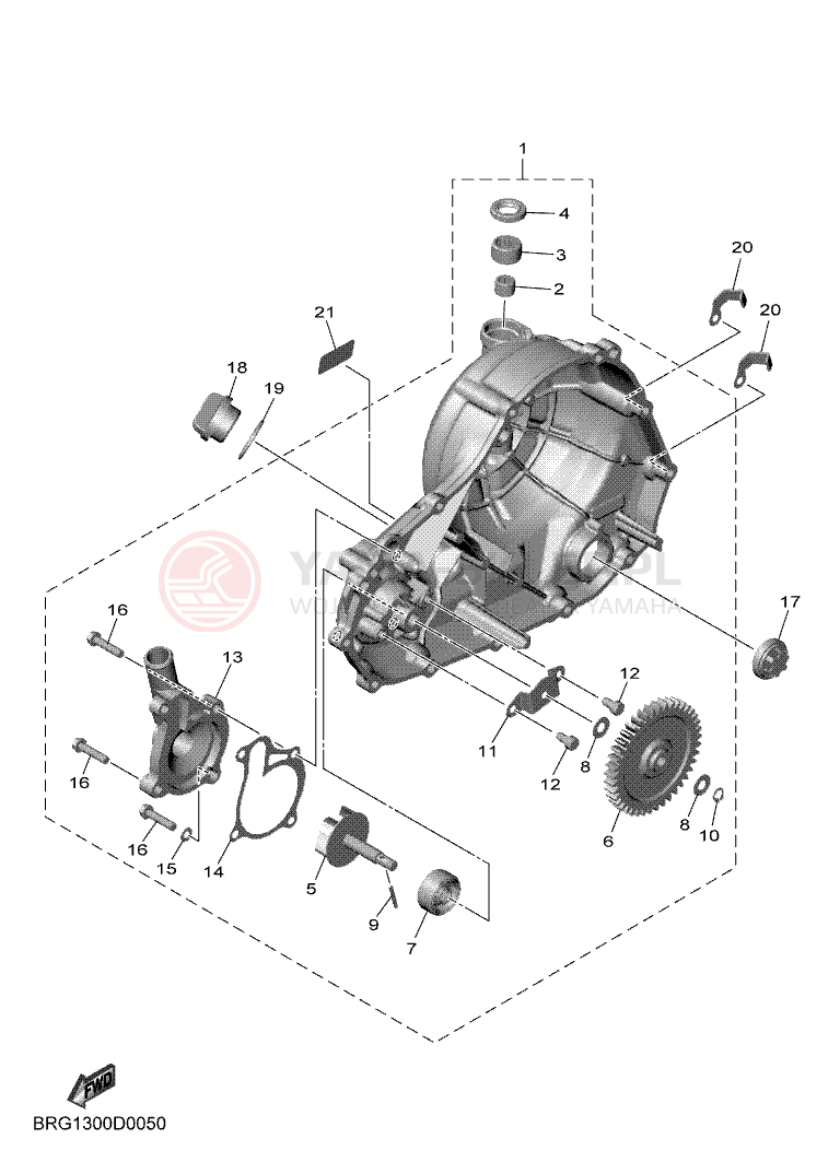 Schemat "Pompa wody" do Yamaha MT-03